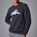 Sweatshirt + Punch Needle Embroidery // Anthracite (M)