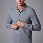 Piquet Casual Shirt // Gray Melange (XL)