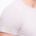 Piece Dye T-Shirt + Embroidery // Gray (L)
