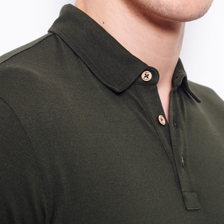 Mercerised Polo Shirt // Green (XS)