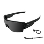RACE Sport Glasses (Matte Black Frame with Smoke Lens)