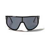 KILLY Sport Glasses (Shiny Black Frame with Smoke Lens)