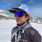 KILLY Sport Glasses (Shiny Black Frame with Smoke Lens)