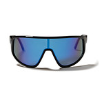 KILLY Sport Glasses (Shiny Black Frame with Smoke Lens)