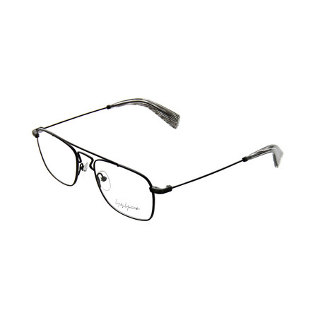 Unisex Square Wire Optical Frames // Dark Gunmetal