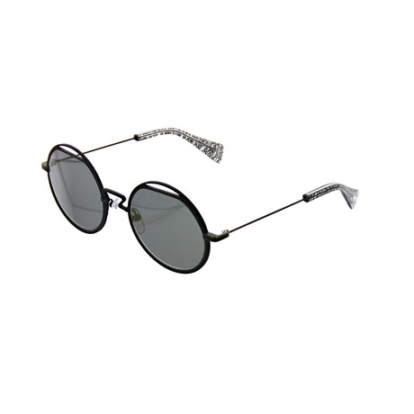 Yohji Yamamoto // Unisex Round Sunglasses // Black