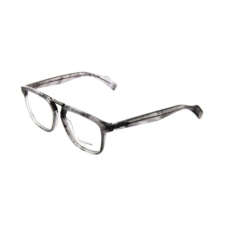 Unisex Square Optical Frames // Smoke + Clear