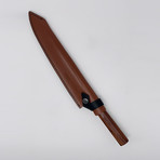 10" Serrated Leather Saya