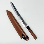10" Serrated Leather Saya