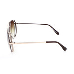 Balmain // Women's BL2532B Sunglasses // Pink Gold + Matte Brown