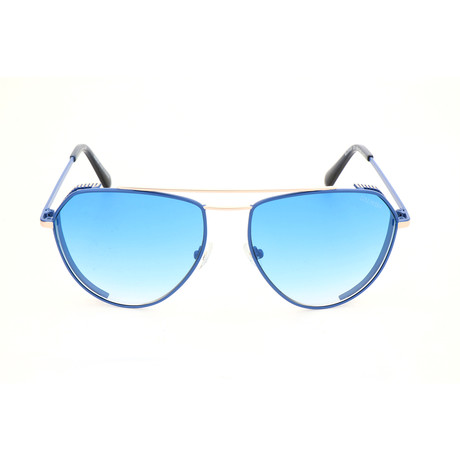 Balmain // Women's BL2532B Sunglasses // Gold + Dark Blue