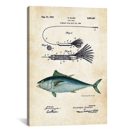 Bluefin Tuna Fishing Lure (12"W x 18"H x 0.75"D)