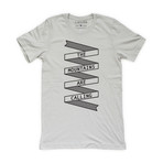 The Mountains Tee // Silver (L)
