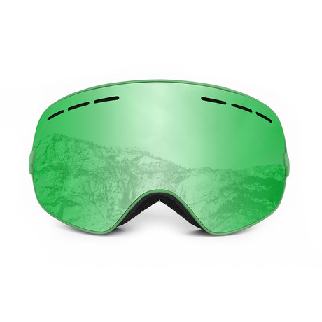 CERVINO // Ski Goggles // Green Frame + Revo Green Lens