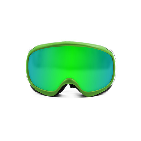MC KINLEY // Ski Goggles // Green Frame + Mirror Green Lens