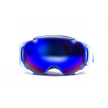 SNOWBIRD // Ski Goggles // Blue-White Frame + Revo Blue Lens