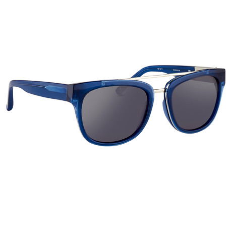 Men's PL144C2 Sunglasses // Blue + Brown