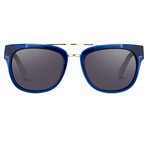 Men's PL144C2 Sunglasses // Blue + Brown