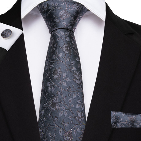 Owen Silk Dress Tie // Gray