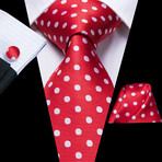 Isidore Silk Dress Tie // Red