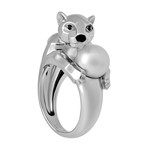 Cartier 18k White Gold Multi-Stone Panther Ring // Ring Size: 6 // Pre-Owned