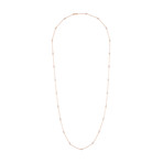 Estate 14k Rose Gold Diamond By the Yard Necklace // Pre-Owned