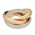 Cartier 18k Three-Tone Gold Trinity Medium Ring // Ring Size: 5.25 // Pre-Owned