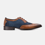 Jason Brogue // Tan + Navy (UK 8)