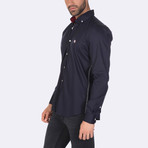Russell High Quality Basic Dress Shirt // Navy (M)