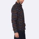Tata Dress Shirt // Navy + Bordeaux Striped (XL)