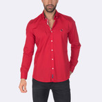 Rodrigo High Quality Basic Dress Shirt // Red (3XL)
