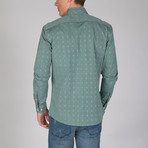 Aquarius Dress Shirt // Green + Beige (L)