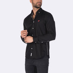 Zion High Quality Basic Dress Shirt // Black (XS)