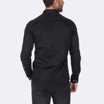 Zion High Quality Basic Dress Shirt // Black (L)
