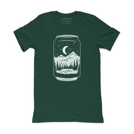 Beer Can Tee // Forest (S)