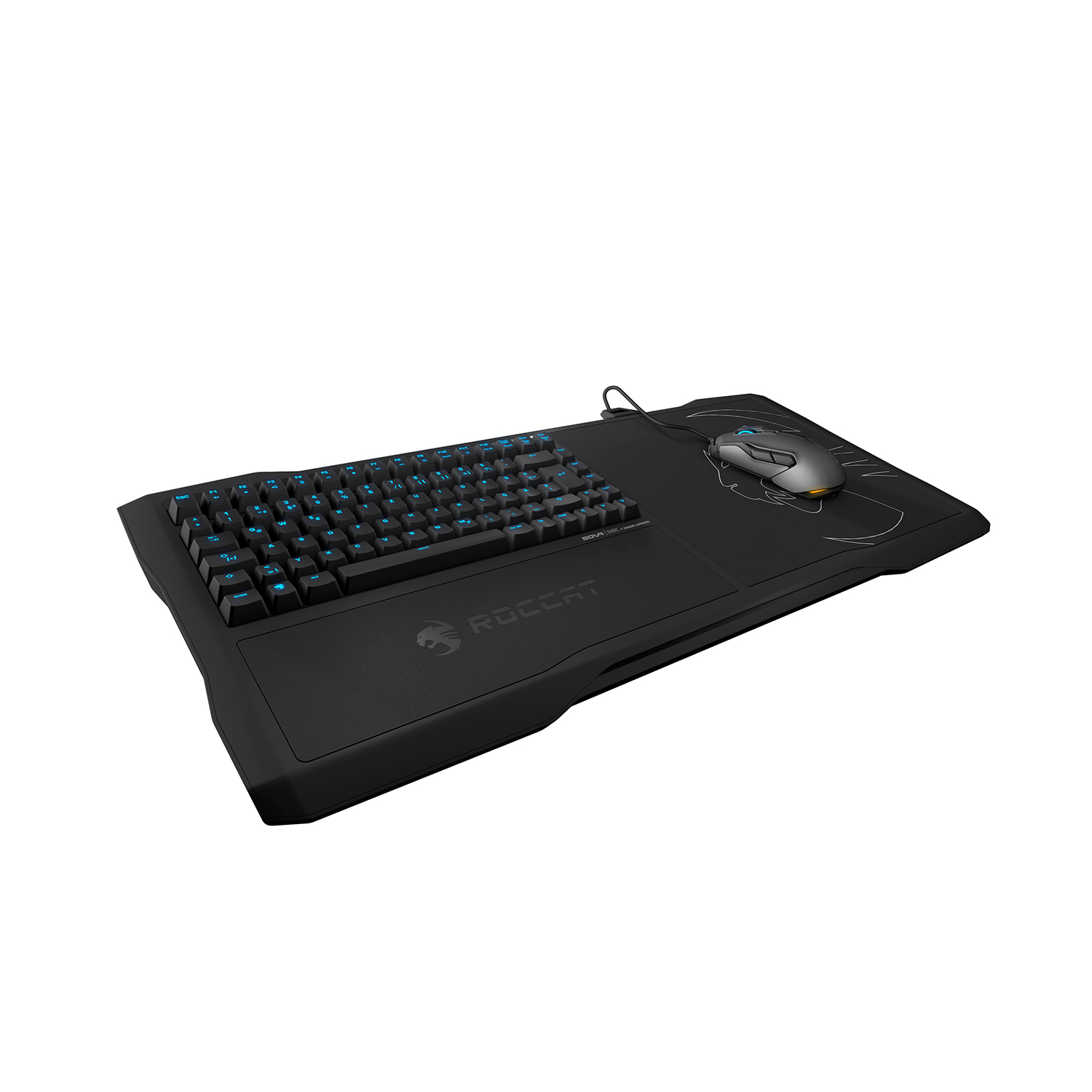 Sova Pc Ps4 Xbox One Gaming Lapboard Mechanical Roccat
