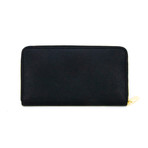 Zip-Around Wallet // Black + Gold