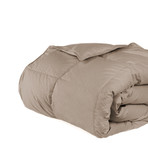 White Duck Down Comforter // Simply Taupe (Twin/Twin Xl)