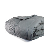 White Duck Down Comforter // Charcoal Gray (Twin/Twin Xl)