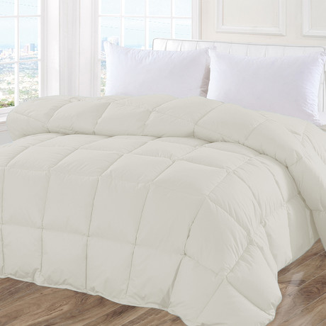 White Duck Down Comforter // Ivory (Twin/Twin Xl)