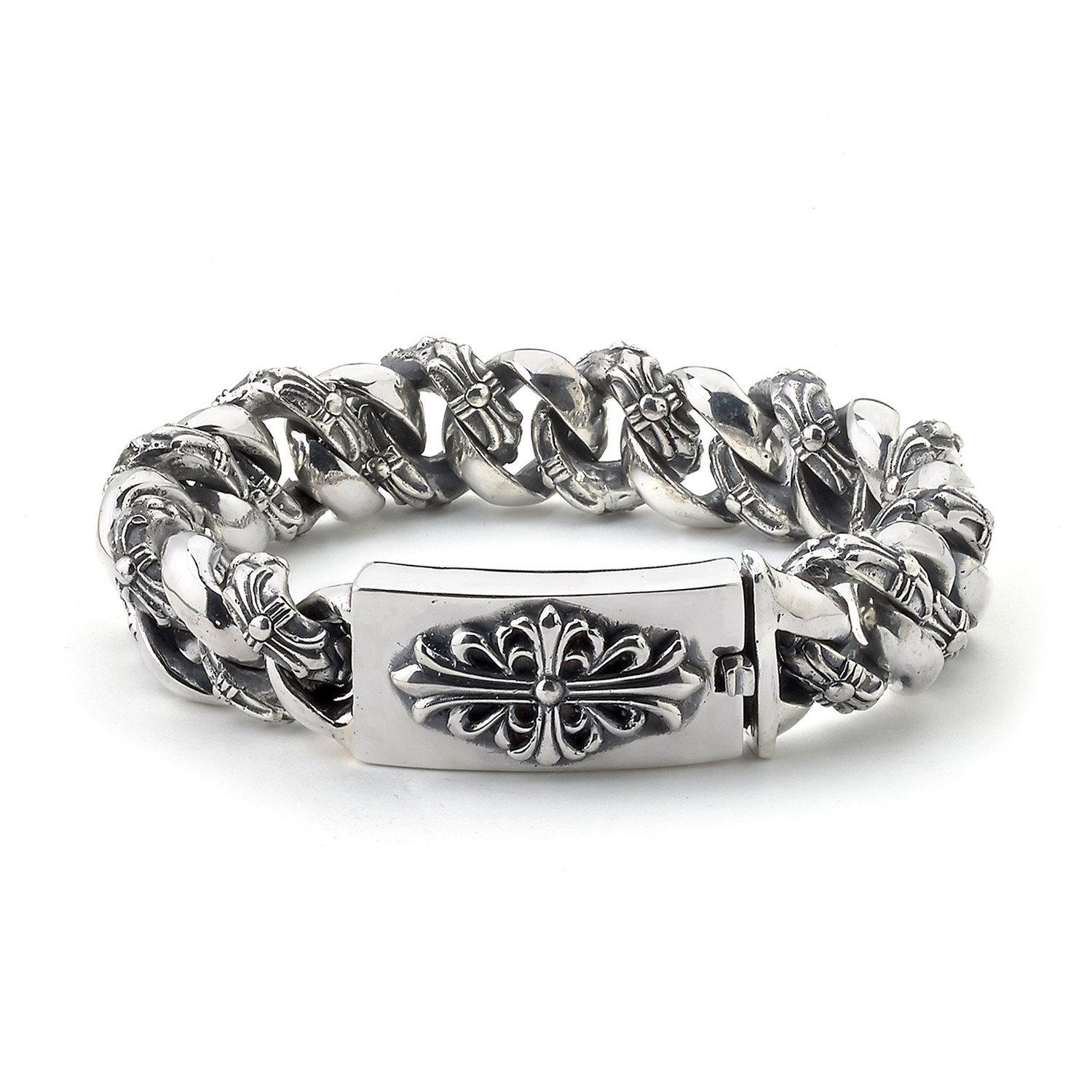 Sterling Silver Link Bracelet - Samuel B. Collection - Touch Of Modern