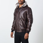 Gerard Leather Jacket // Brown (XL)