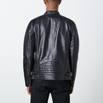 Nathanael Leather Jacket // Black (3XL)