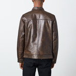 Giulio Leather Jacket // Brown (3XL)