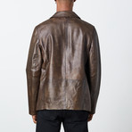 Carlos Leather Jacket // Brown (S)