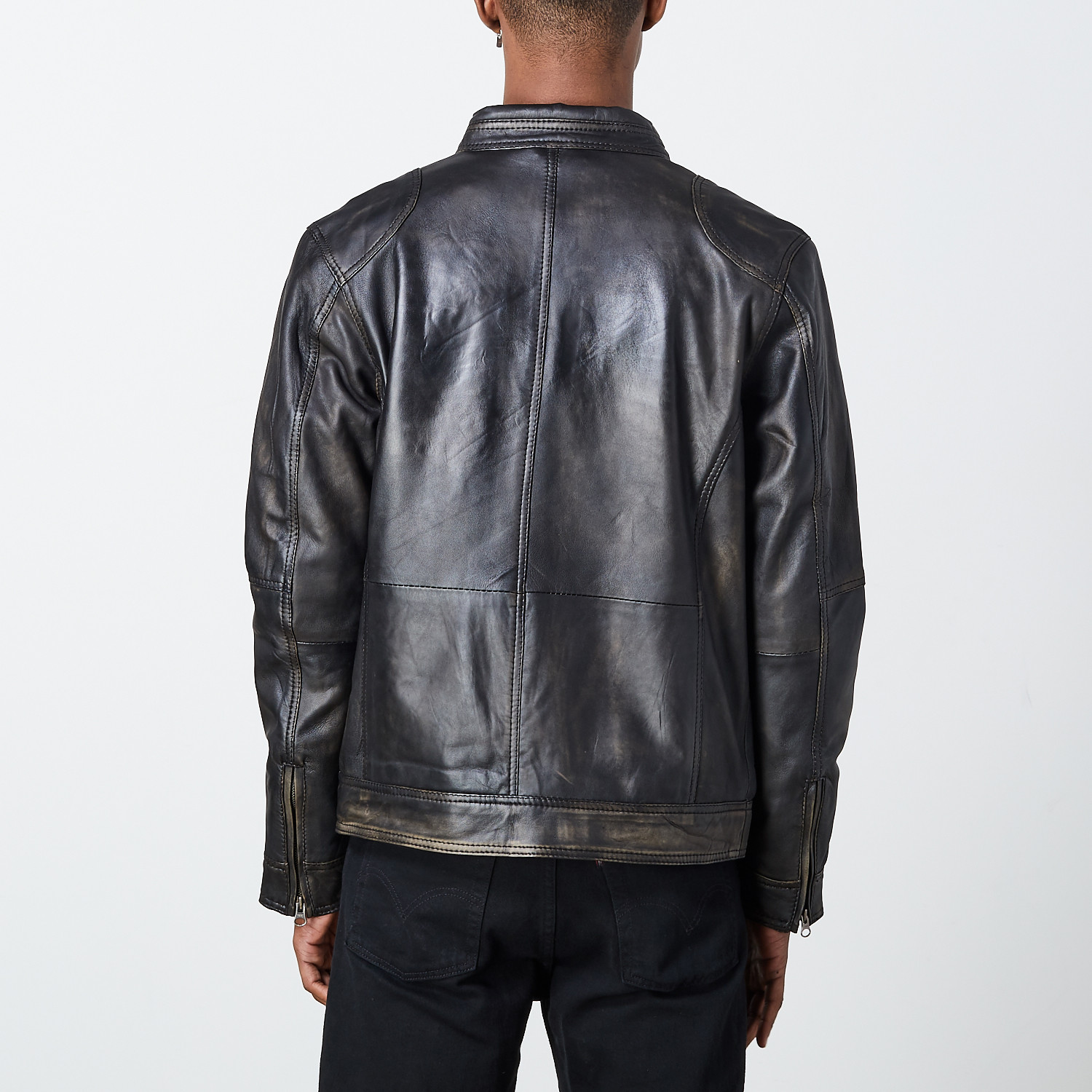George Leather Jacket // Black (S) - hElium - Touch of Modern