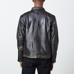 George Leather Jacket // Black (3XL)