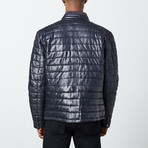 Marcus Leather Jacket // Navy (S)