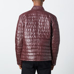 Marcus Leather Jacket // Wine (S)