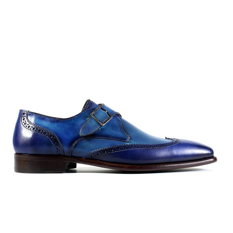 Classic Buckled Dress Shoe // Blue (Euro: 40)